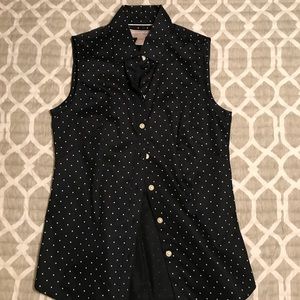 Banana Republic Sleeveless Button Down Shirt